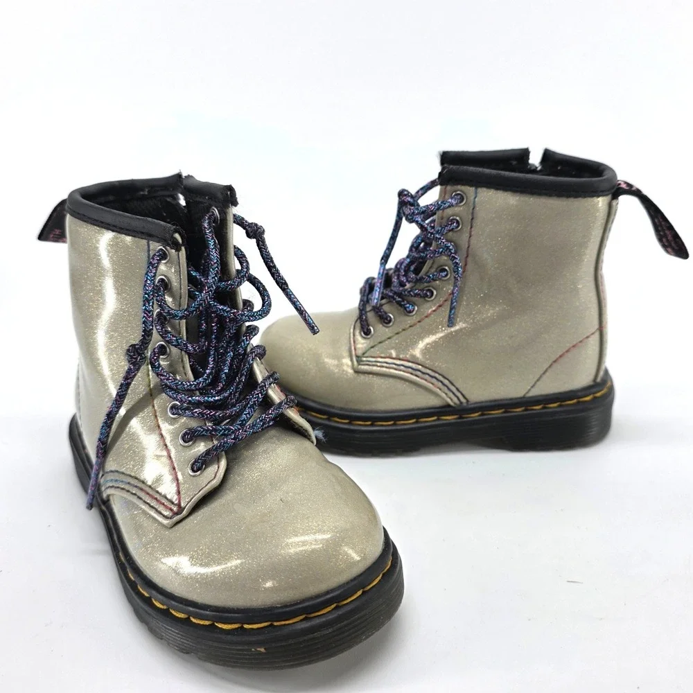 Dr. Martens up are silver